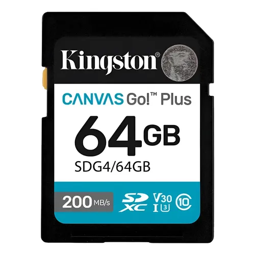 Cartão SD Kingston Canvas Go Plus 64GB